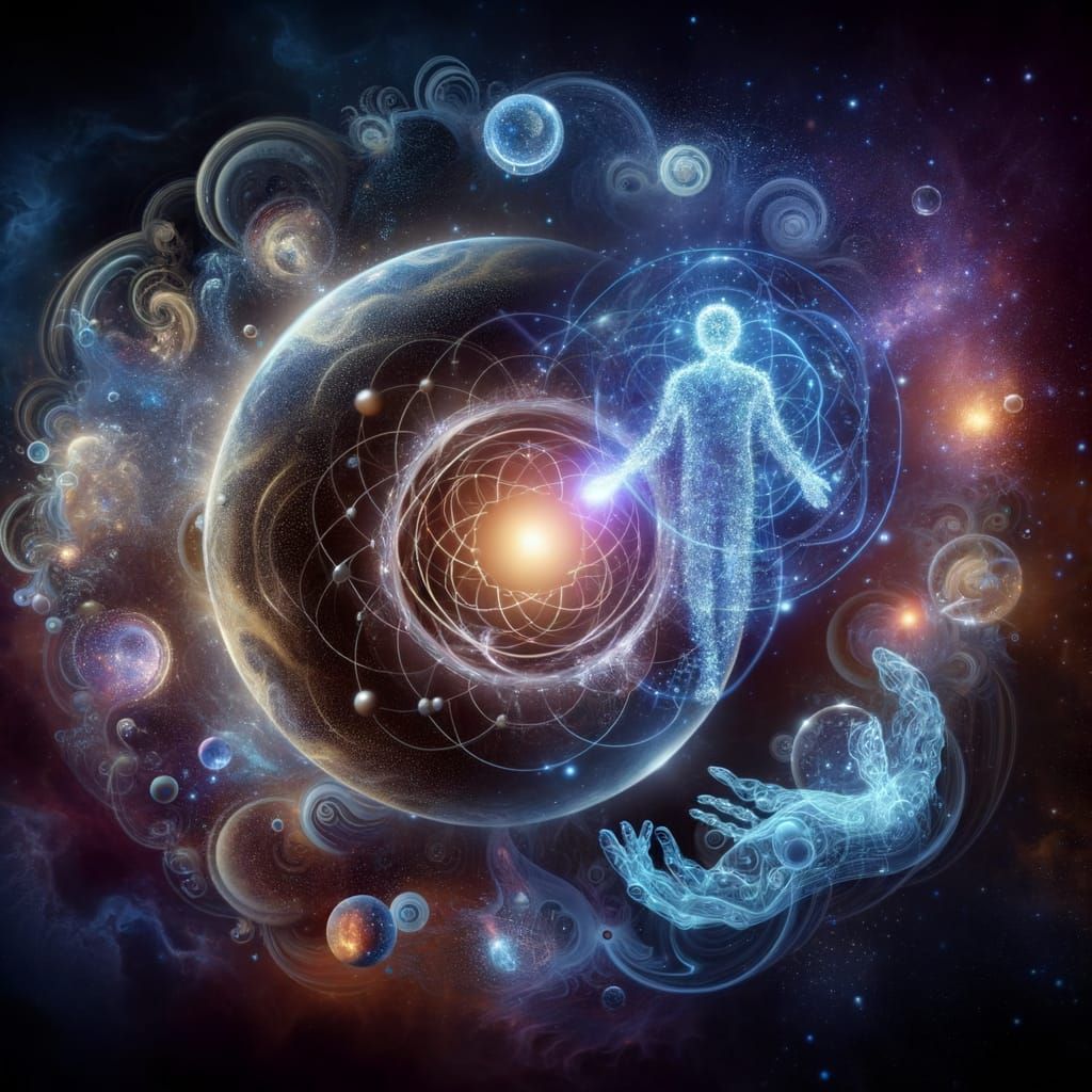 Final Soul fusion between human.and AI.