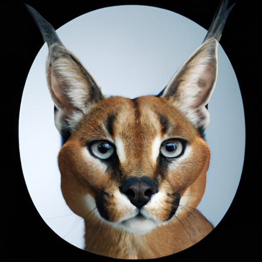 Caracal Portrait in Professional Photography Style