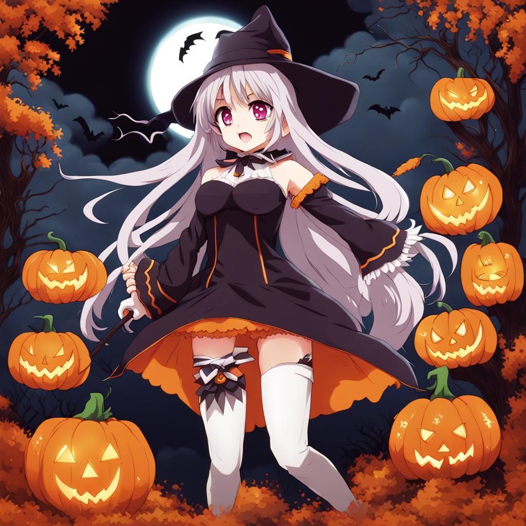 Anime Halloween Art: Manga Style Illustration
