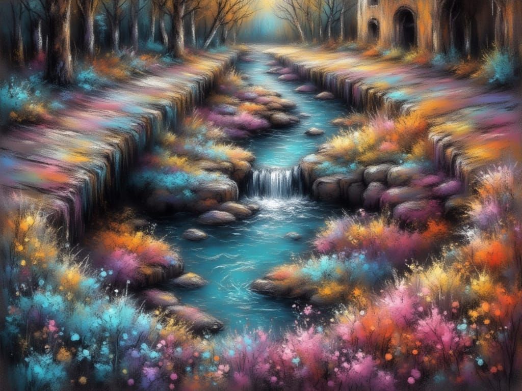 Street Artist Creates Illusionary 3D Chalk Art on Sidewalk