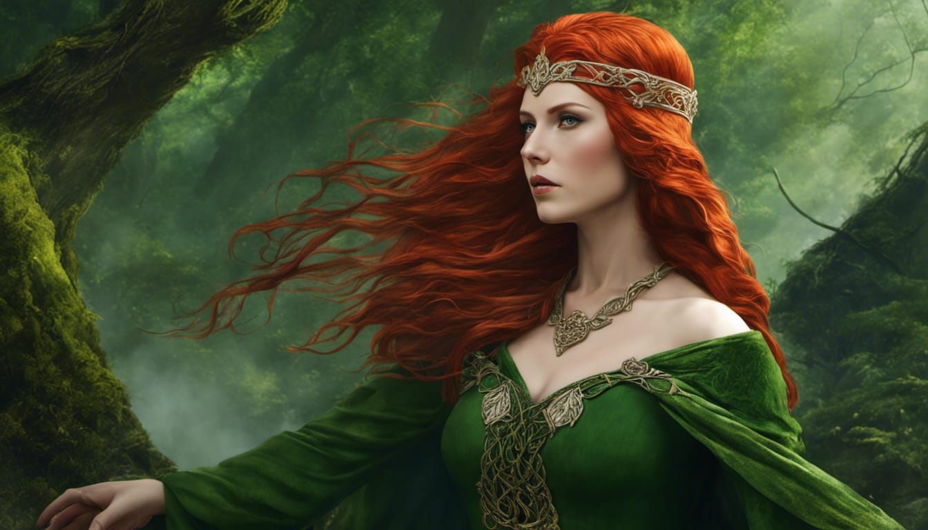 Elven Queen Aredhel in Celtic Style