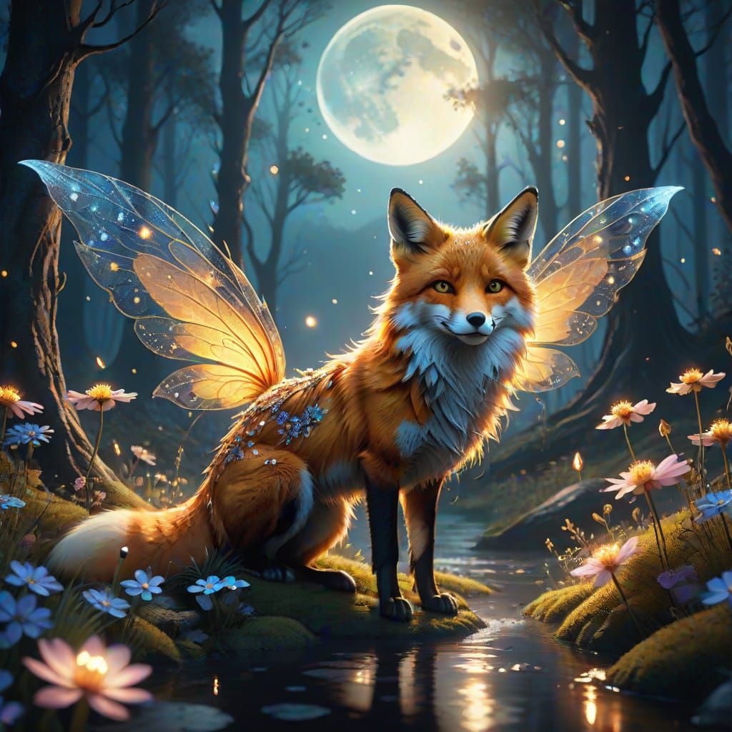 Magical fairy fox