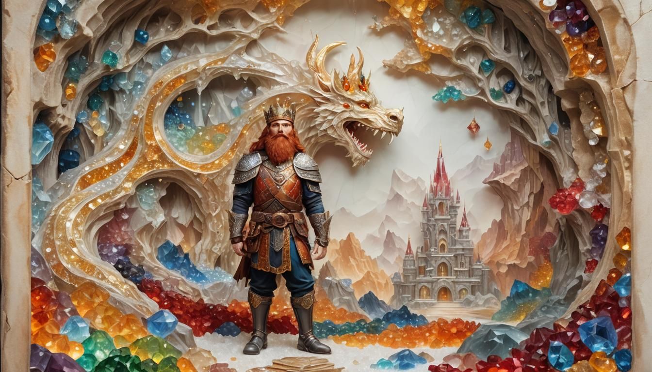 The Dwarf King's treasure of crystals