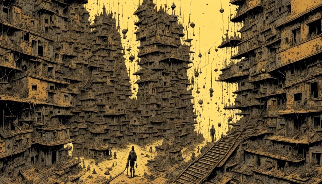 Apocalyptic Judgment: A Retro Hand-Drawn Masterpiece