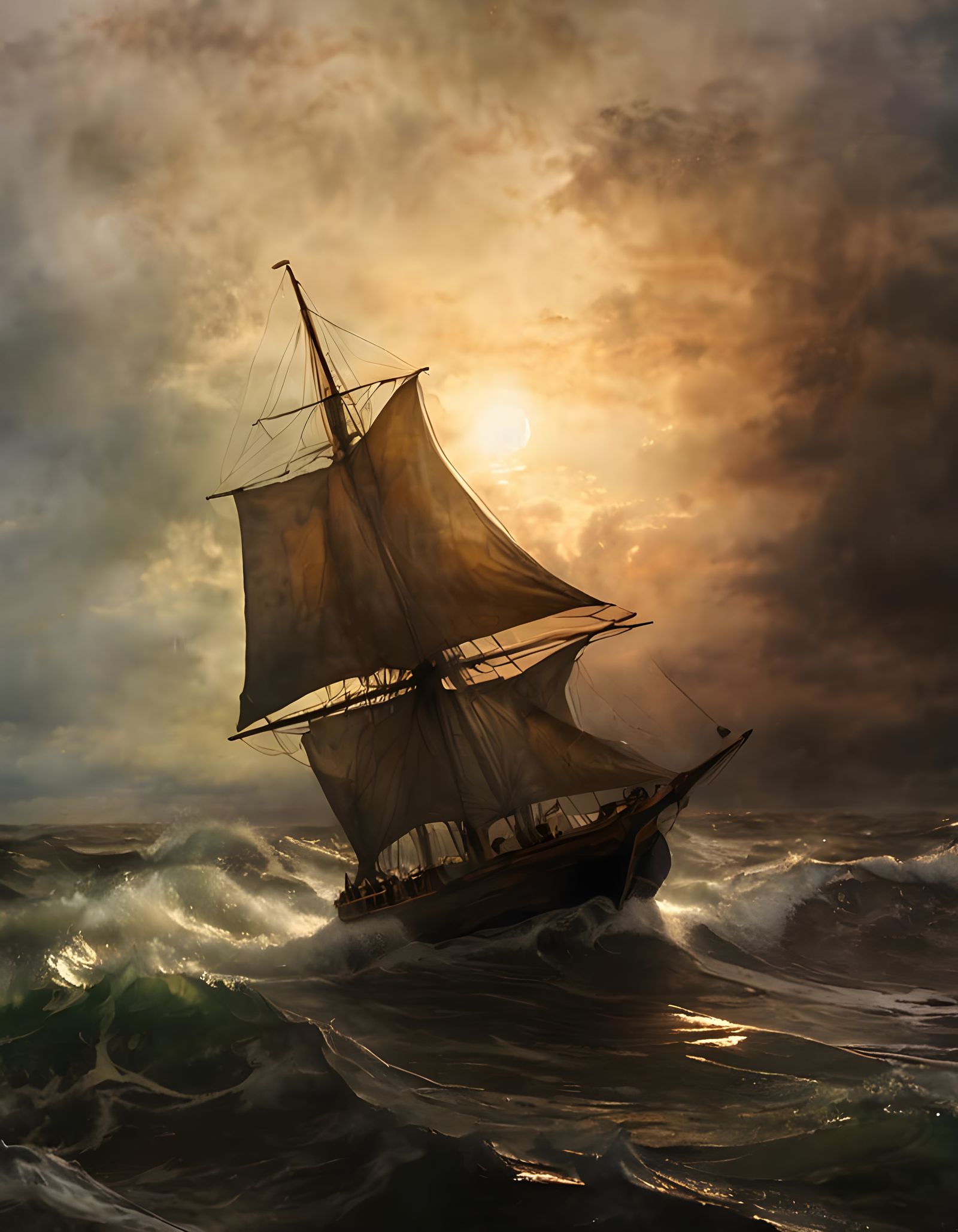 French coastal trader rounding Calais