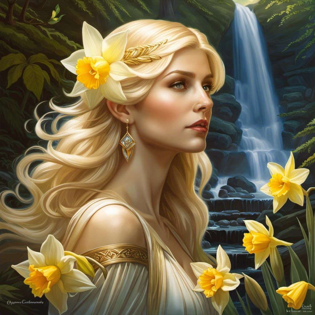 Stunningly beautiful daffodil and amber blonde fairy 5/7