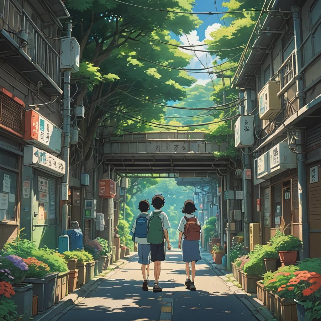 Hospital Visit in Studio Ghibli Anime Style