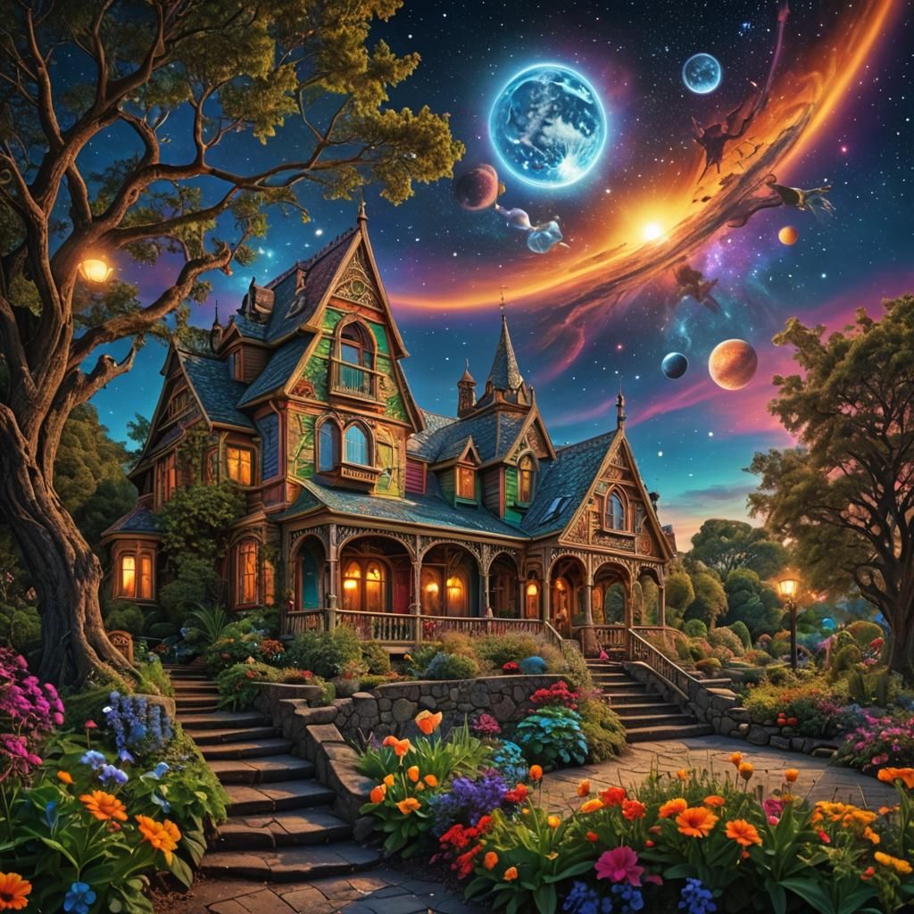 Cosmic Serenade: A Hyperrealistic Spectrum Fantasy