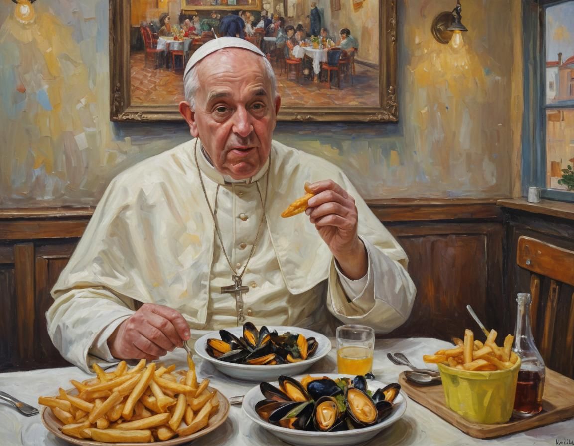 the pope warmly welcomed in brussels