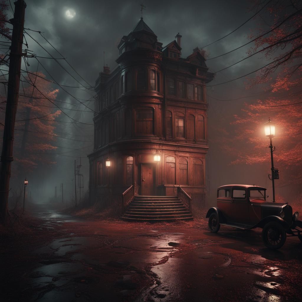 Silent Hill Inspired Horror Scene