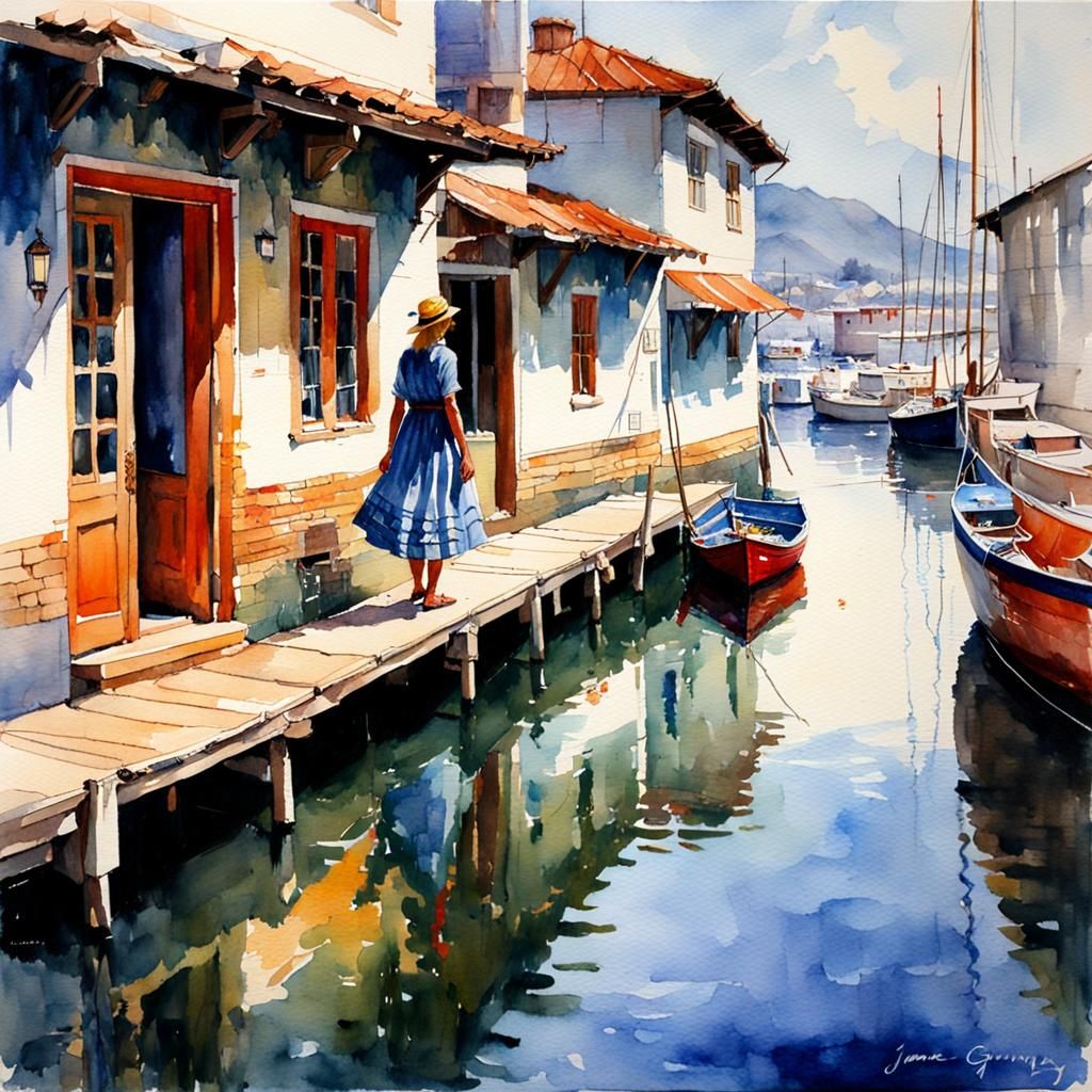 Oil Painting by James Gurney in Watercolor