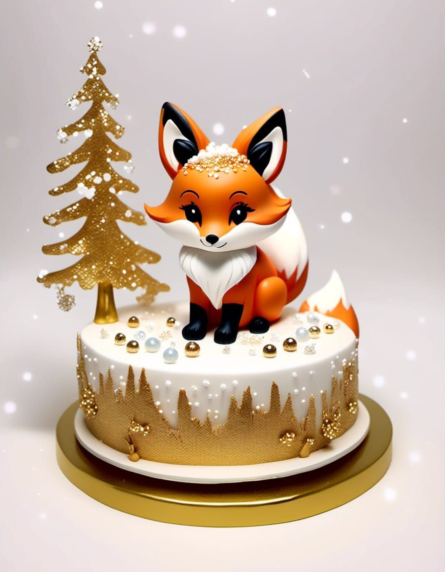 Winter Fox Cake