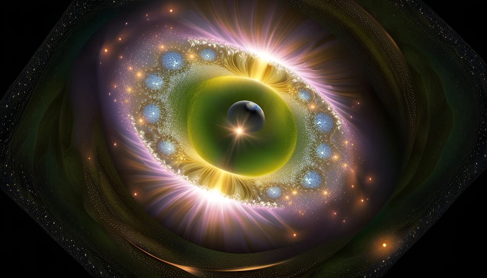 Surreal Reality Fracture with God Rays