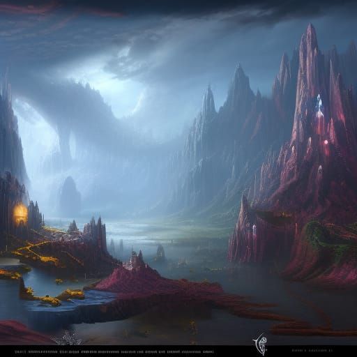 Fantastical Internet Landscape in Deep Color