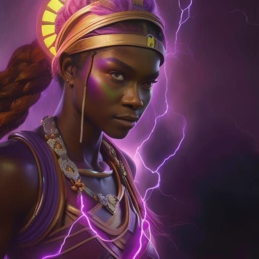 Warrior Priestess Portrait in Photorealistic Style