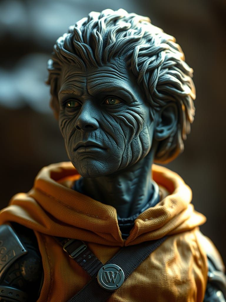 Photorealistic Portrait of a Sci-Fi Alien Character