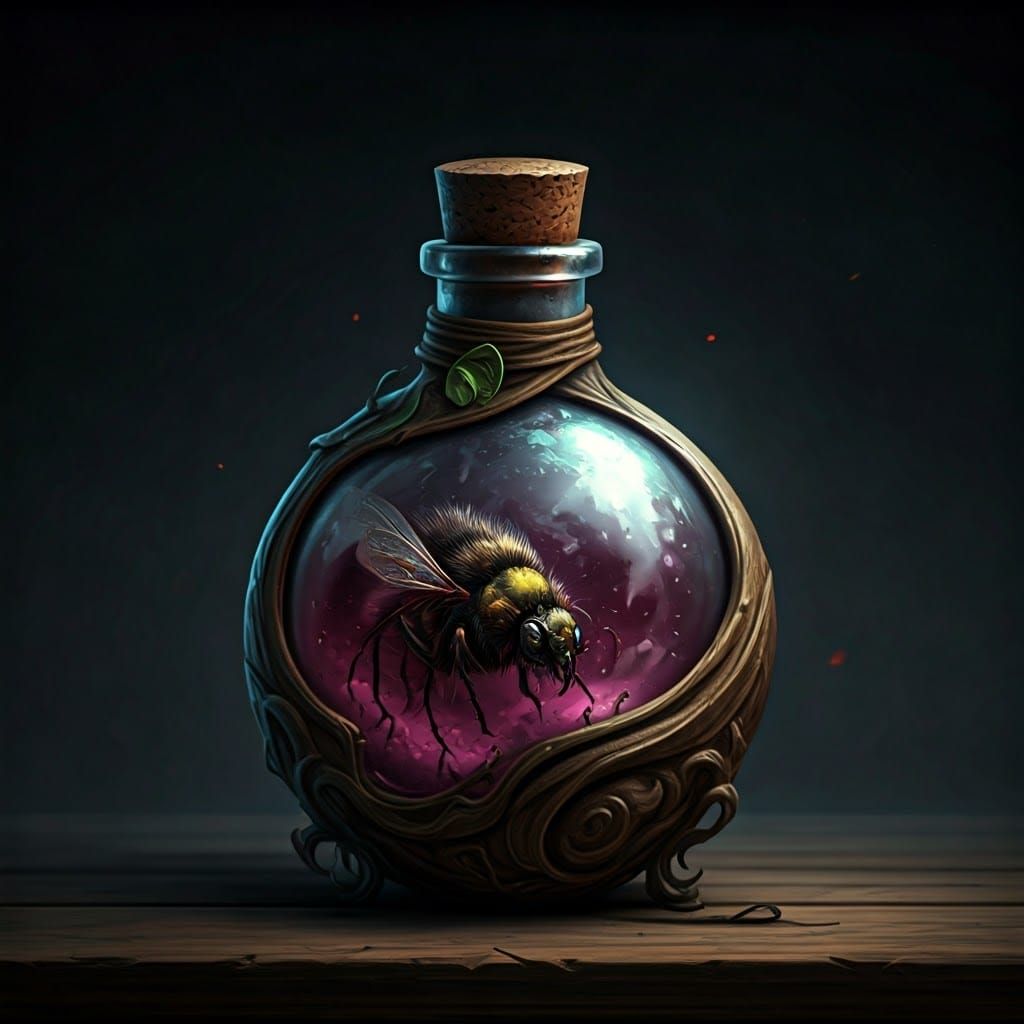 Enchanted Feywild Flask in Fantasy Realm