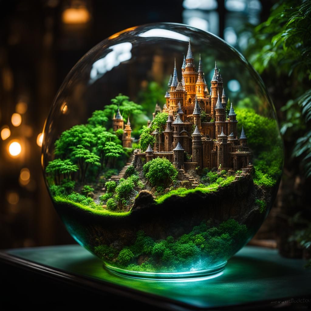 Atlantis in Terrarium: Fantasy Masterpiece