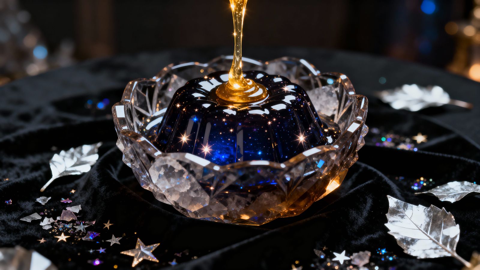 Celestial Gloamwine Jelly with Starfire Syrup
