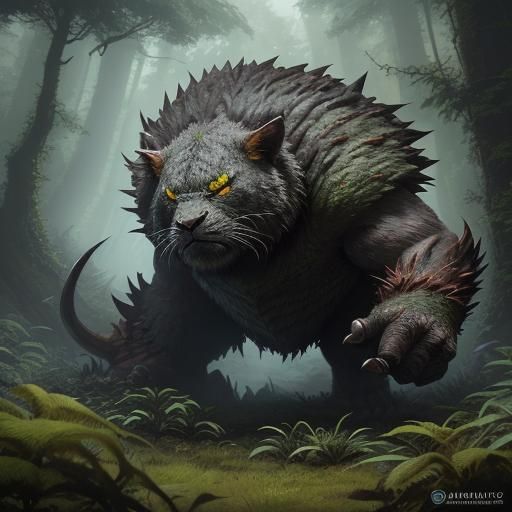 Evolved Stumpine: A Fantastical Woodland Creature