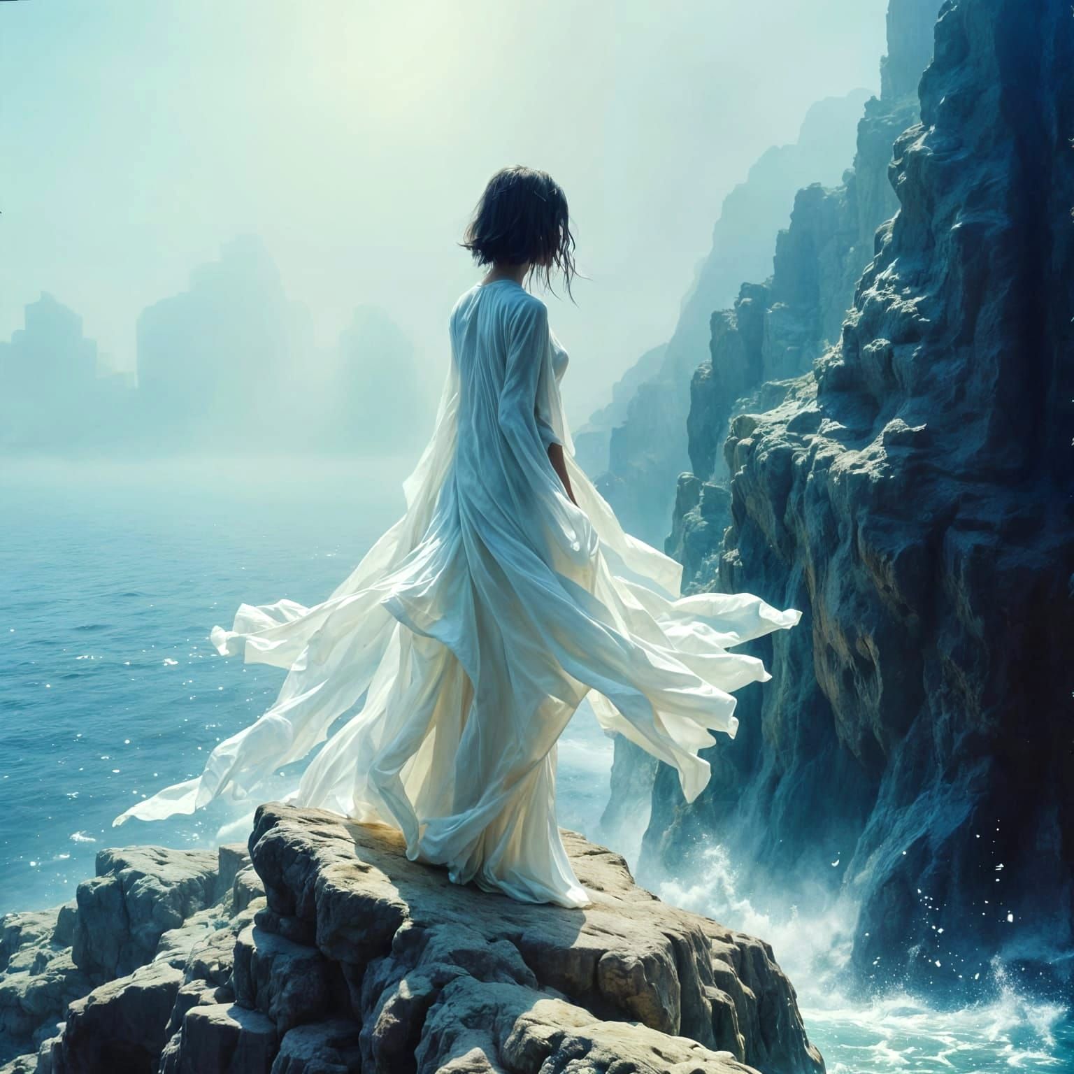 Textured Macabre Abstract in Dark Oil Paint Style