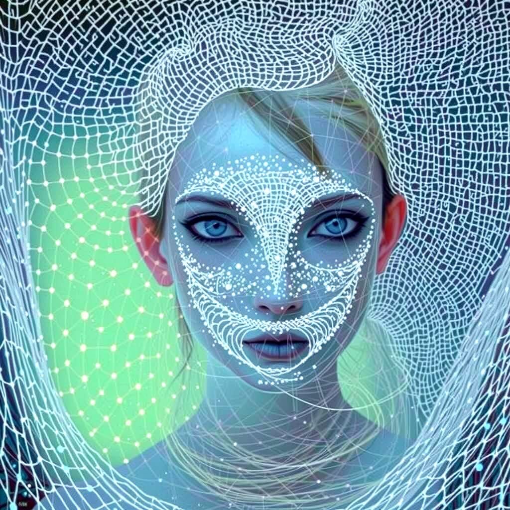 Ethereal Nymph in Fractal Dreamscape