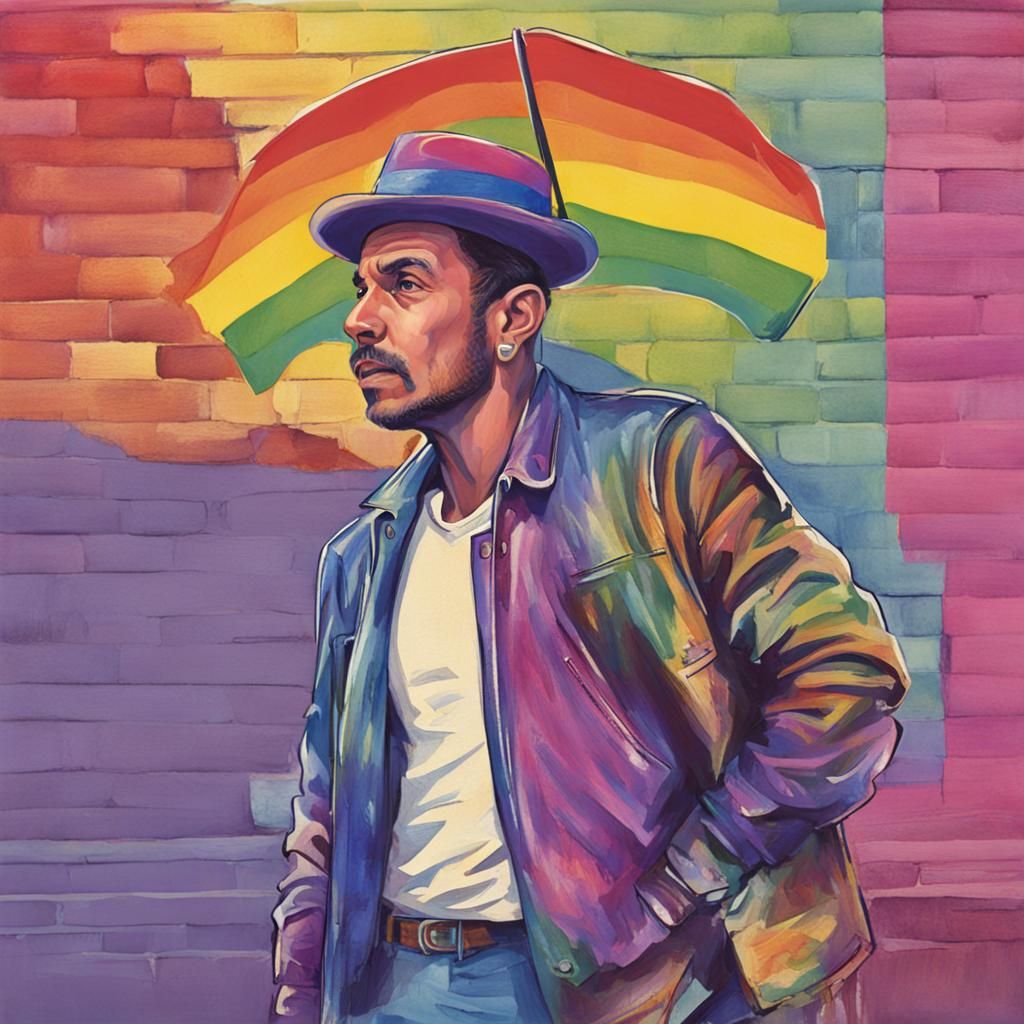 AI Generated Image of a Gay Man