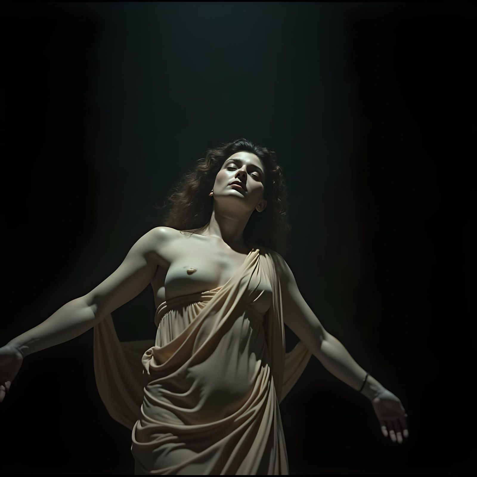 Michelangelo-esque Pietà with Clarice Lispector