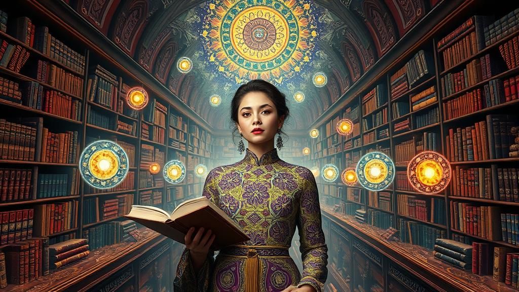 Mystical Library Convergence: Intricate Patterns and Paralle...