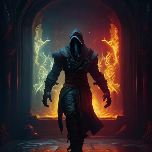 Sub-Zero's Hellfire Power: A Dark Fantasy Masterpiece