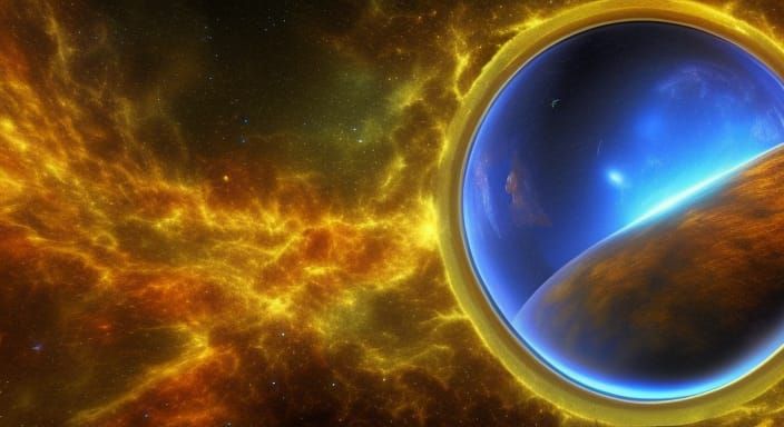 Celestial Body in Psychedelic Fantasy Concept Art