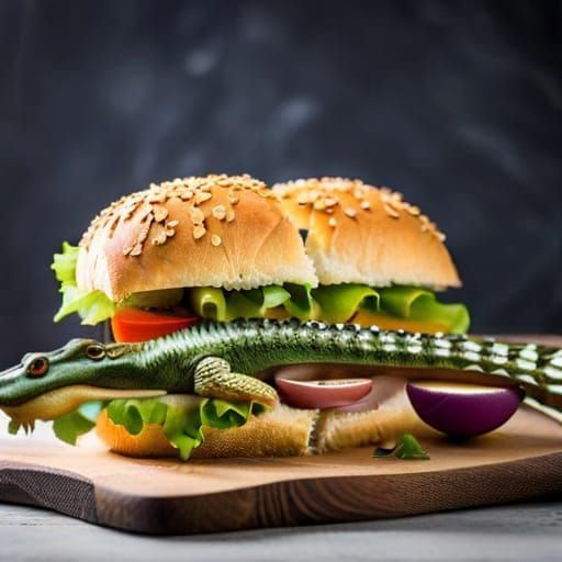 alligator sandwich