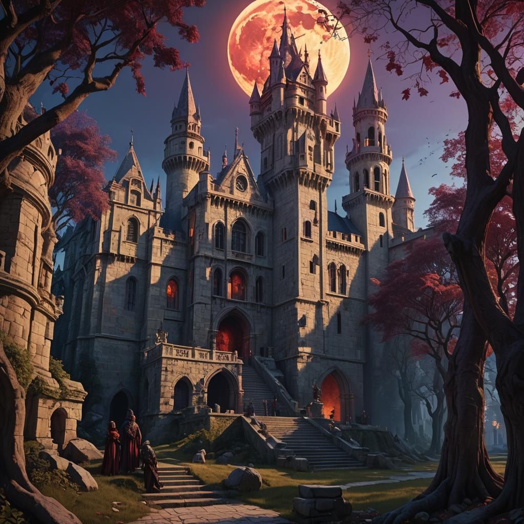 Vampires and Werewolves Clash in Renaissance Style