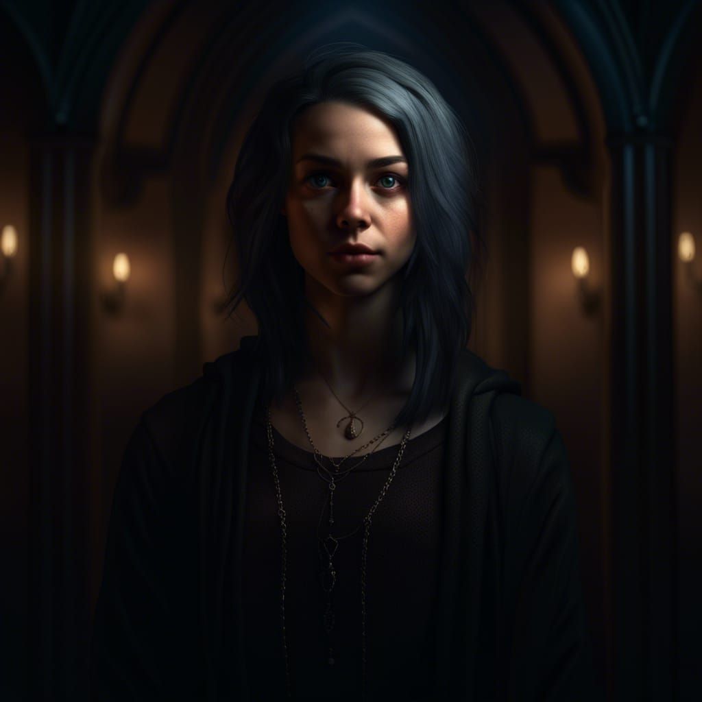 Biblically Accurate Self Portrait in Gothic Style