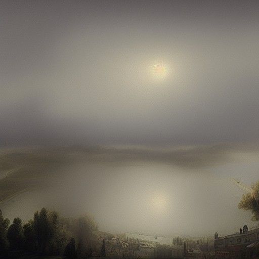 Foggy Scene from the 1700s: Matte Painting