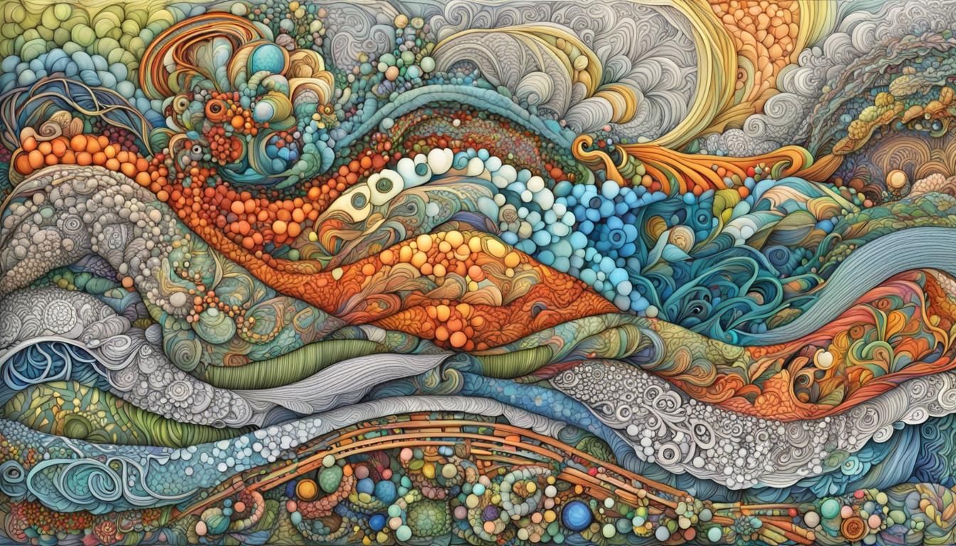 Quantum Zentangle: A Fractal Inspired by Nature