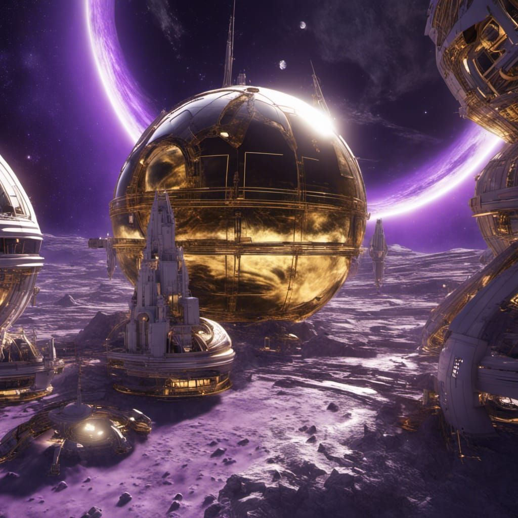 Antares Space Colony Orbiting Solaris: 3D Rendering