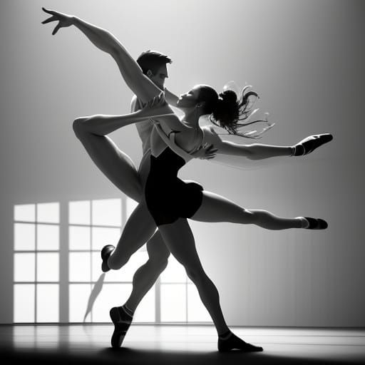 Balletcore Concept Art of Dancers in Studio