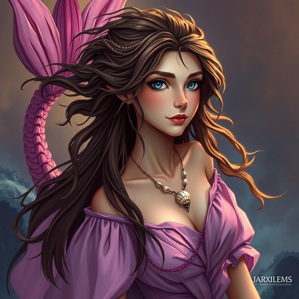 Mystical Siren with Zesty Tail, Concept Art