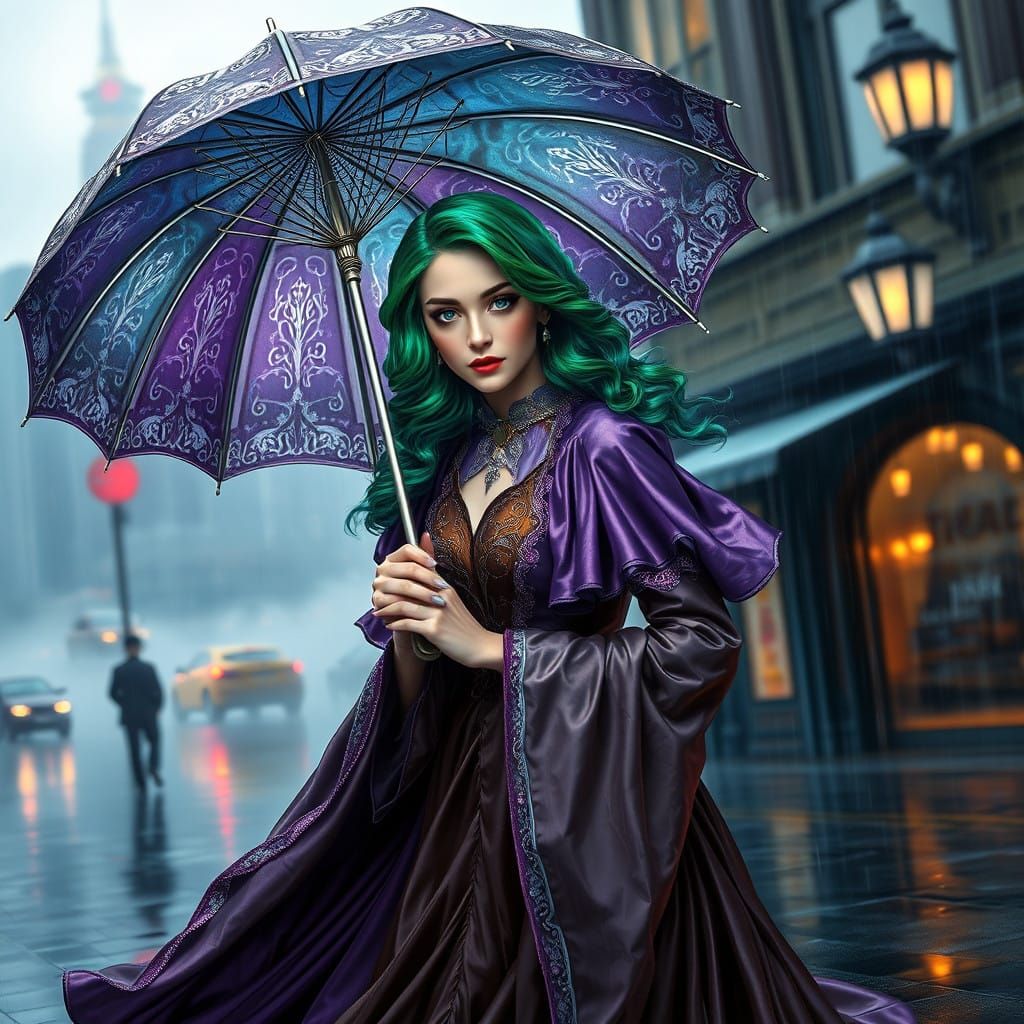 Ethereal Victorian Lady in Resin Art