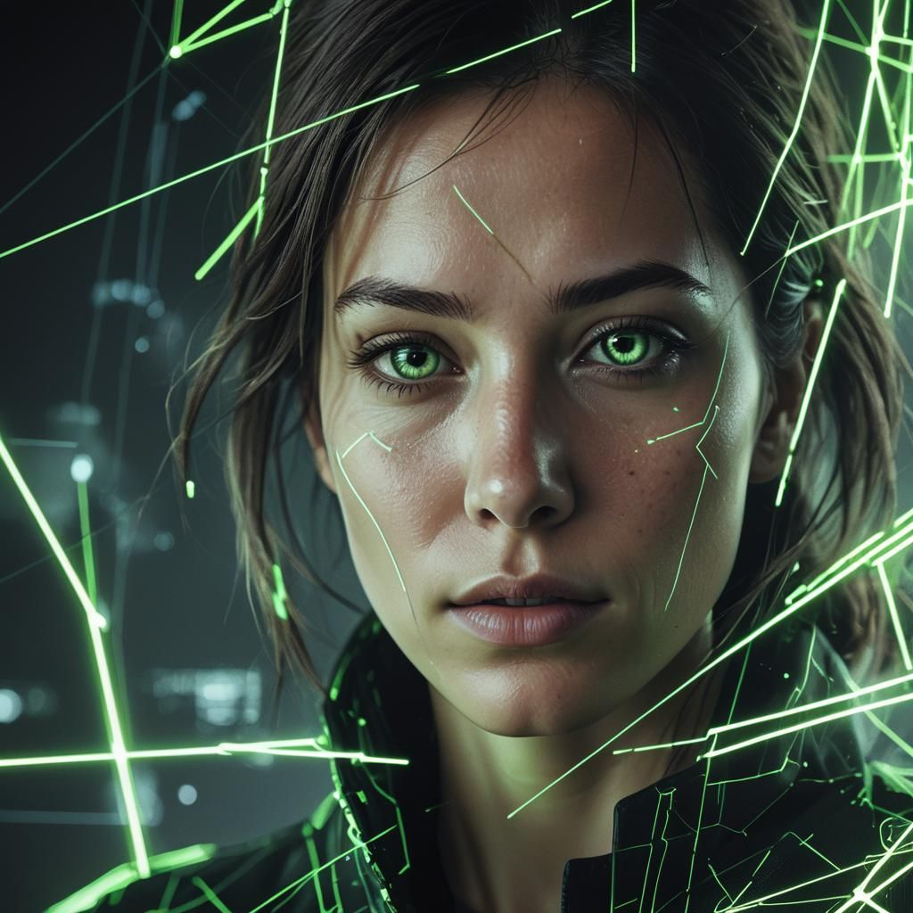 Exponential Growth Graph in Minimalist Digital Art