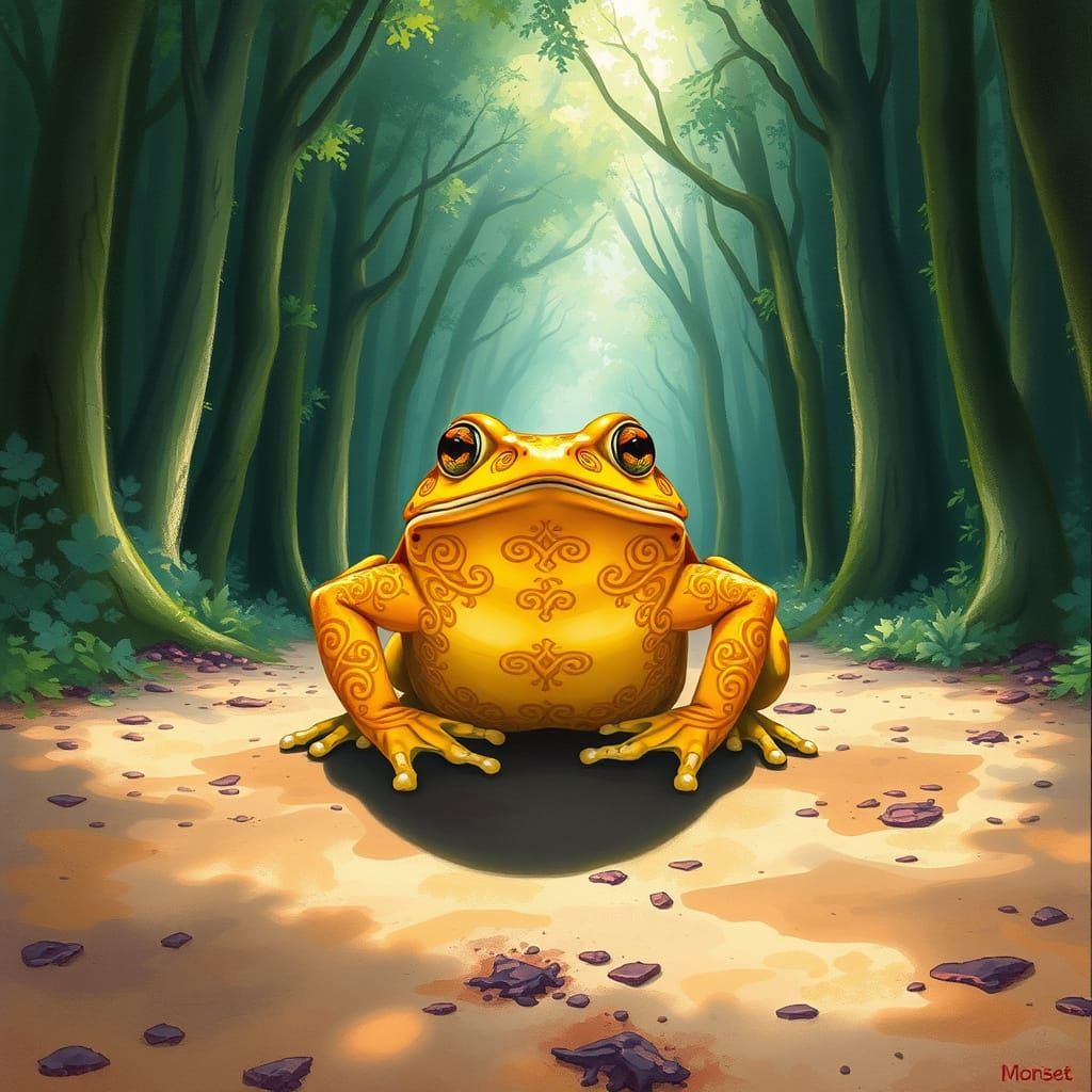 Regal Toad Guardians Mystical Forest Entrance