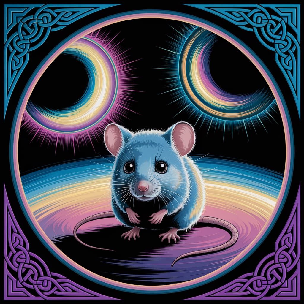 Pre-Raphaelite Mouse in Space