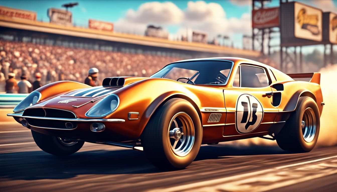 Retro Drag Race in Cinematic Style