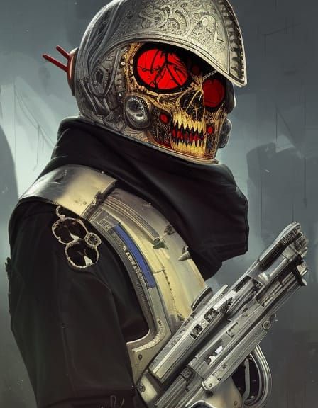 Macabre Priest Portrait in Dark Fantasy Style