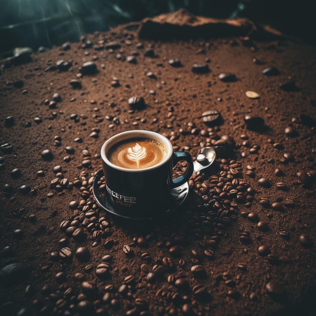 Dramatic Coffee Film Still in Cinematic Lighting