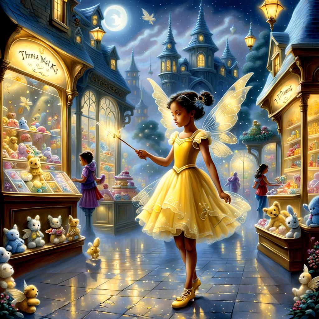 Fairy Brings Toys to Life in Toy Store