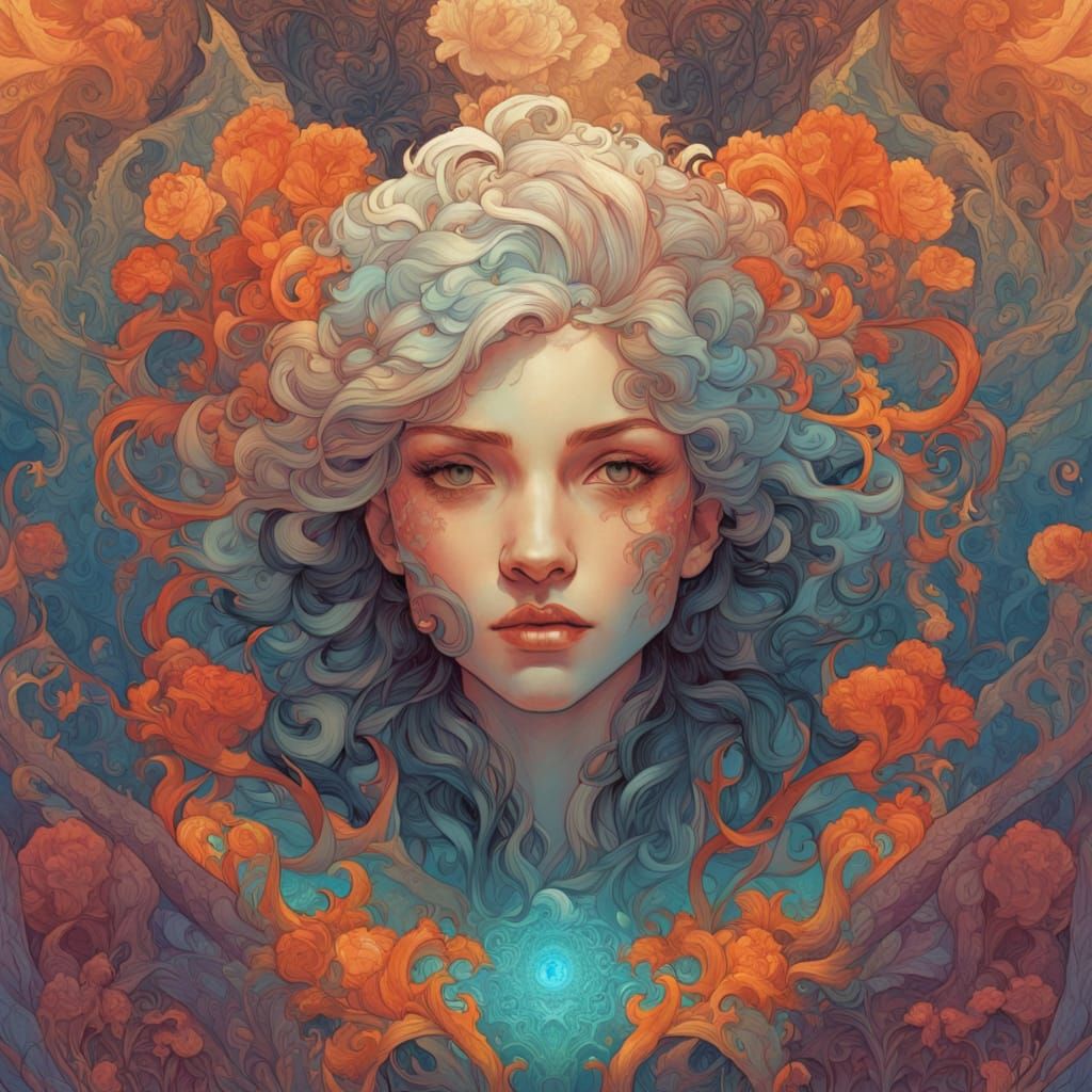 Anatomical Uterus Illustration in Splash Art Style