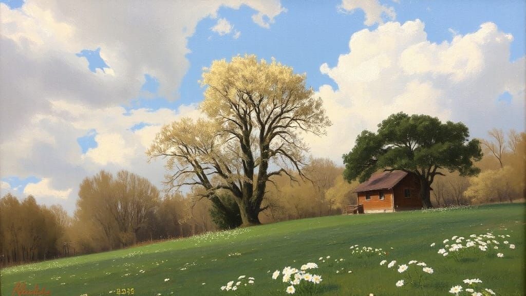 Impressionistic Oil Painting in Renoir Style