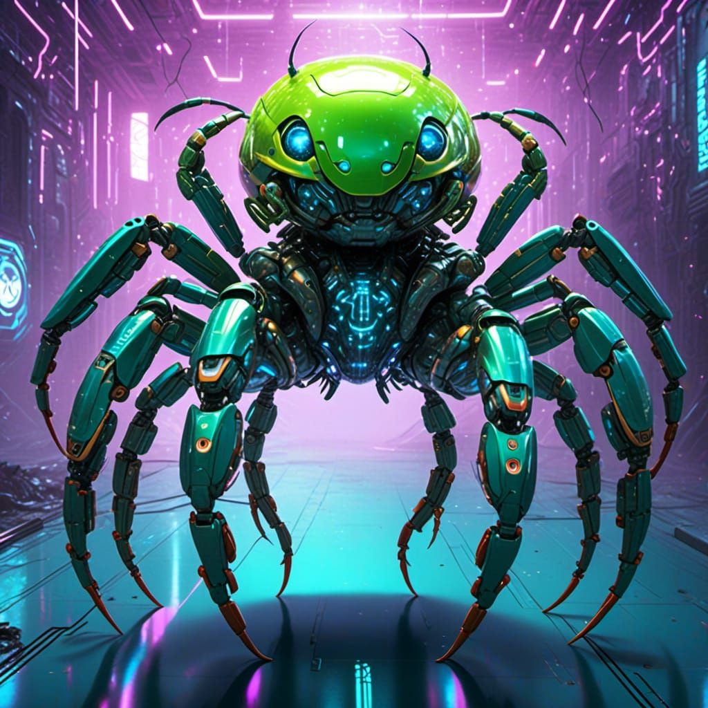 Apple Crab Hybrid in Surreal AI Art
